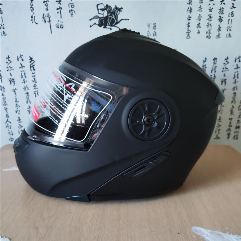 Motorcycle Helmet Inner Sun Visor Lens - หมวกกันน็อคแบบเปิดคางสำหรับรถจักรยานยนต์ พร้อมแผ่นบังแดดด้านใน เลนส์คู่เพื่อความปลอดภัย สำหรับการแข่งรถแบบเต็มใบ