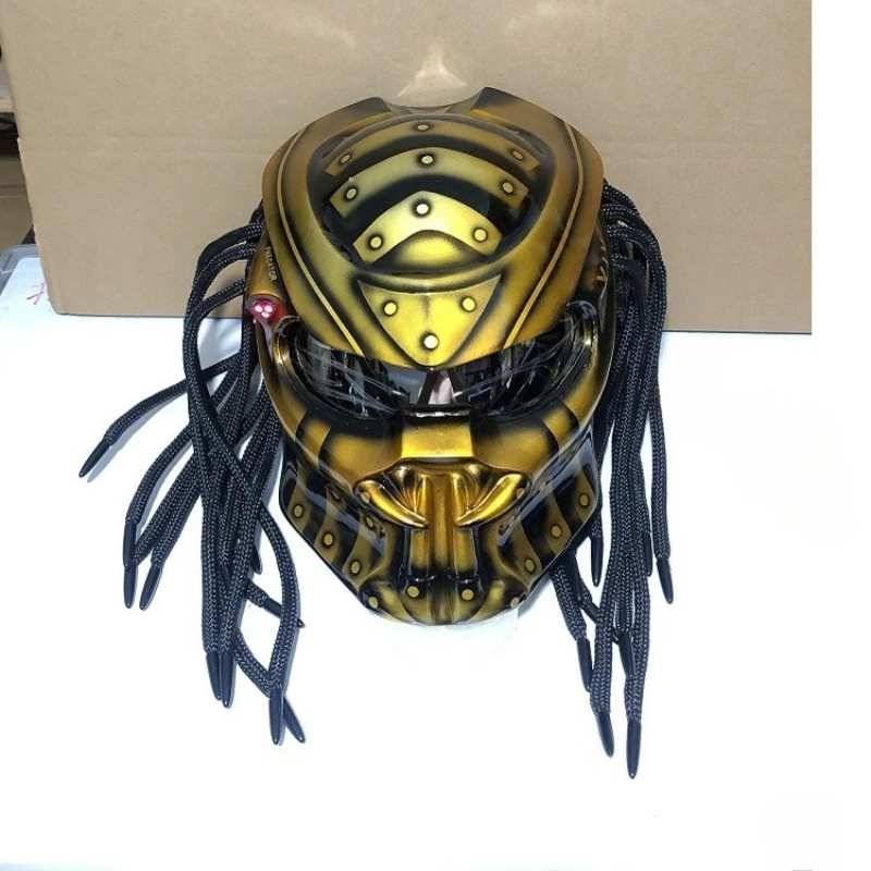 Custom Predator Motorcycle Helmet - หมวกกันน็อคมอเตอร์ไซค์เต็มใบ HOT Racing Predator คาร์บอนไฟเบอร์ ได้รับการรับรองมาตรฐาน