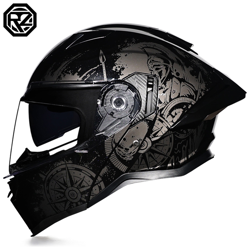 Modular Flip Up Motorcycle Helmet Dot Approved - หมวกกันน็อคมอเตอร์ไซค์แบบพับได้ ORZ-997 พร้อมแผ่นปิดหน้าสองชั้น ได้รับการรับรองมาตรฐาน DOT หมวกกันน็อคเต็มใบสำหรับผู้ชายและผู้หญิง