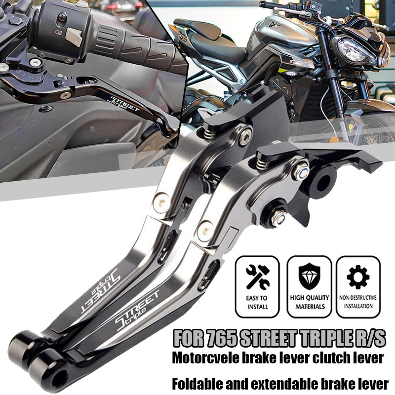 Cnc Aluminum Adjustable Brake Clutch Levers - สำหรับ 765 Street Triple R/S (เวอร์ชั่น