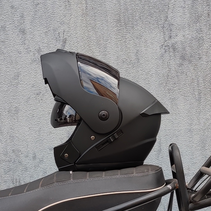 Dual Visor Motorcycle Racing Helmet - ORZ ล่าสุด DOT ได้รับการอนุมัติความปลอดภัย Modular Flip