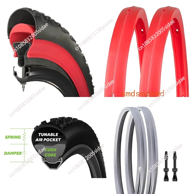 Riding Gear - แผ่นป้องกันยางแบบไม่มียางในสำหรับจักรยานเสือภูเขา ป้องกันการรั่วซึม ป้องกันการระเบิด อุปกรณ์สำหรับการขี่จักรยานออฟโรด