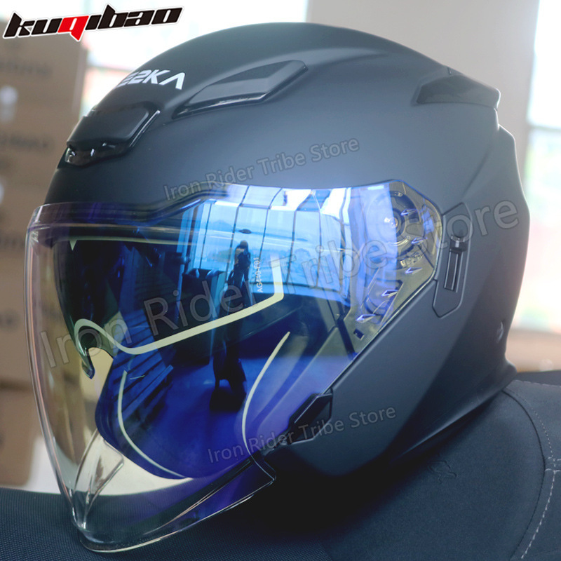 Modular Flip Up Motorcycle Helmet Dot Approved - หมวกกันน็อคมอเตอร์ไซค์แบบเปิดคางได้ Kuqibao รุ่นเลนส์คู่ สำหรับขับขี่สกู๊ตเตอร์ไฟฟ้า ปลอดภัย ได้รับมาตรฐาน