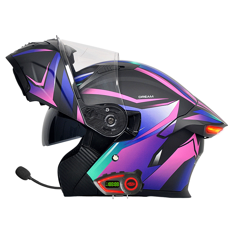 หมวกกันน็อคมอเตอร์ไซค์ DOT แบบ - Modular Flip Up Motorcycle Helmet Dot Approved บทวิจารณ์และราคา