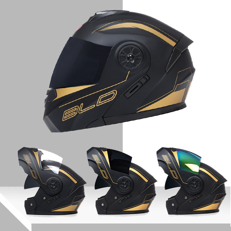 หมวกกันน็อคแบบโมดูลาร์เลนส์คู่ - Dual Visor Motorcycle Racing Helmet บทวิจารณ์และราคา
