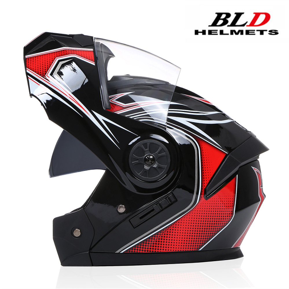 หมวกกันน็อคแบบโมดูลาร์เลนส์คู่ - Dual Visor Motorcycle Racing Helmet บทวิจารณ์และราคา