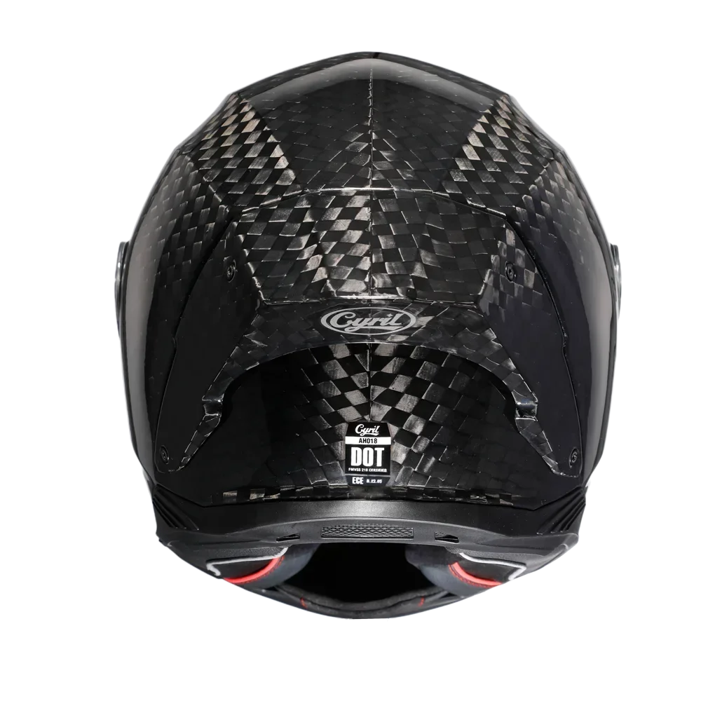 หมวกกันน็อคสำหรับขี่มอเตอร์ไซค - Carbon Fiber Lightweight Motorcycle Helmet บทวิจารณ์และราคา
