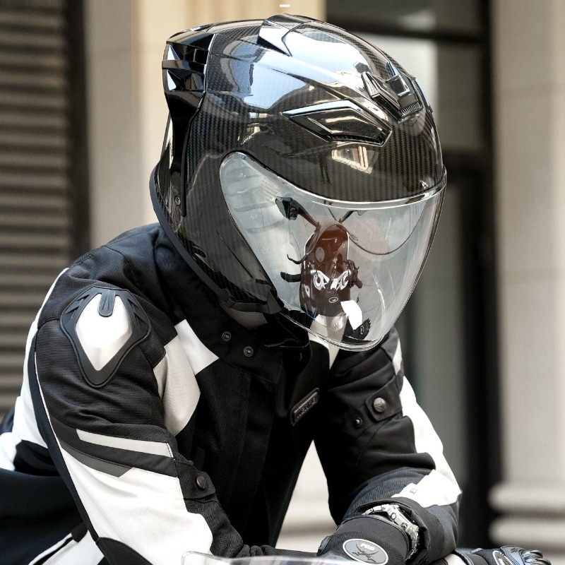 หมวกกันน็อคมอเตอร์ไซค์คาร์บอนไ - Carbon Fiber Lightweight Motorcycle Helmet บทวิจารณ์และราคา