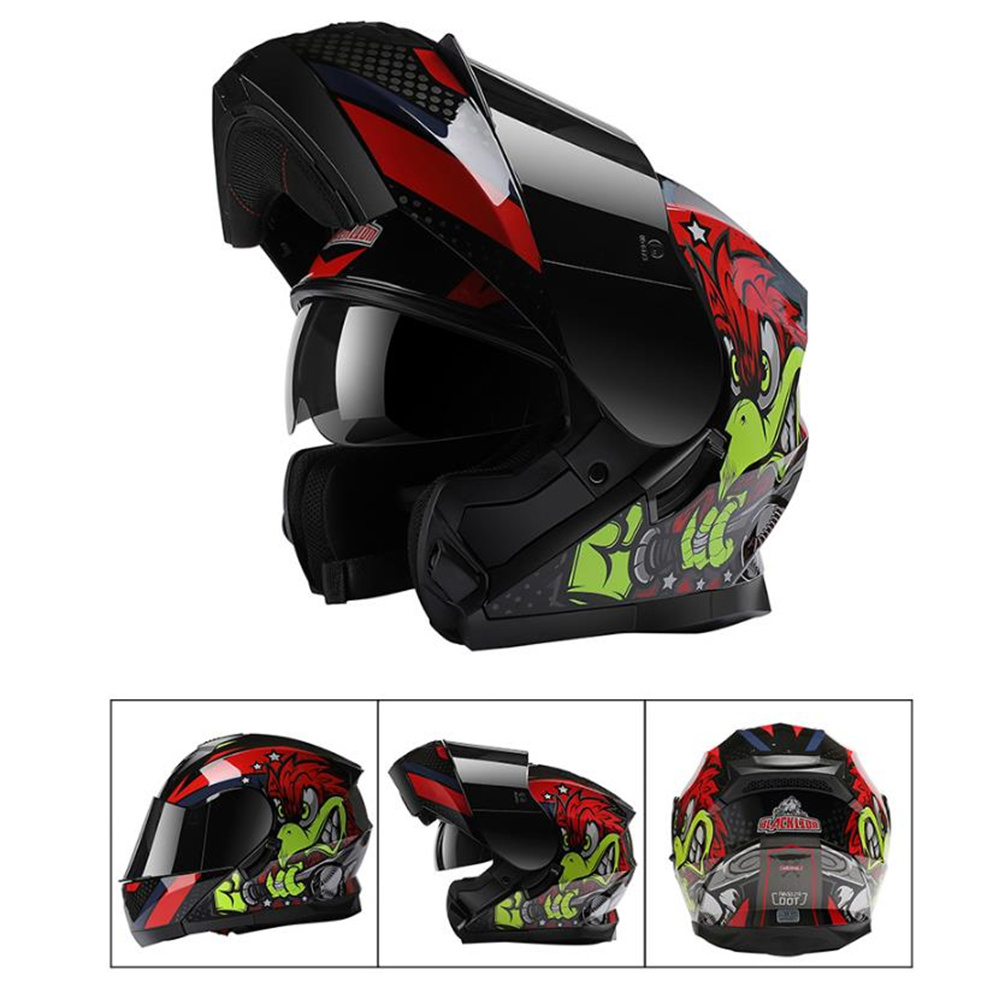 Full Face ADV รถจักรยานยนต์ Du - Dual Visor Motorcycle Racing Helmet บทวิจารณ์และราคา