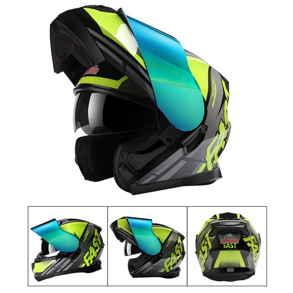 Full Face ADV รถจักรยานยนต์ Du - Dual Visor Motorcycle Racing Helmet บทวิจารณ์และราคา