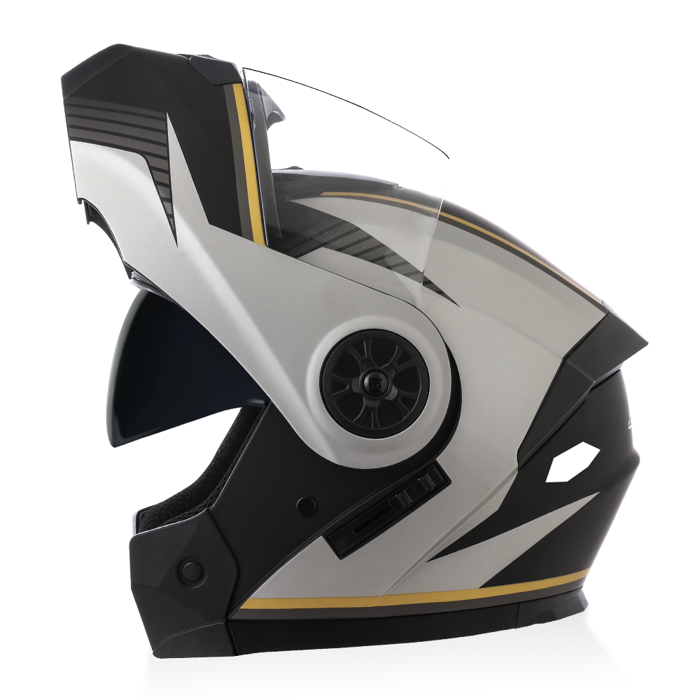 หมวกกันน็อคแบบเปิดคางสำหรับรถจ - Modular Flip Up Motorcycle Helmet Dot Approved บทวิจารณ์และราคา
