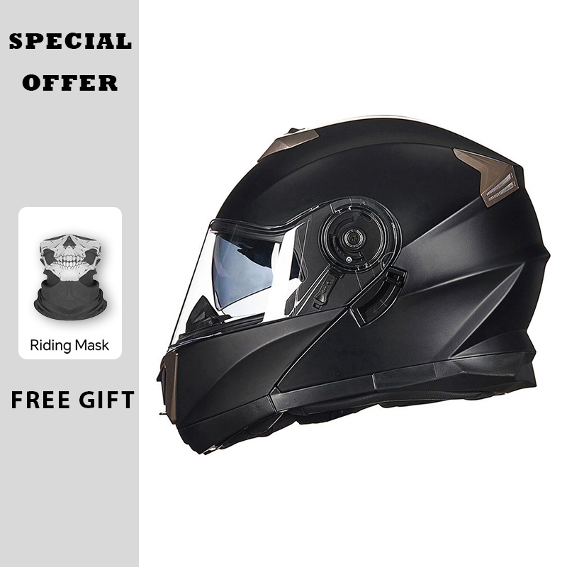 หมวกกันน็อคมอเตอร์ไซค์แบบโมดูล - Modular Flip Up Motorcycle Helmet Dot Approved บทวิจารณ์และราคา