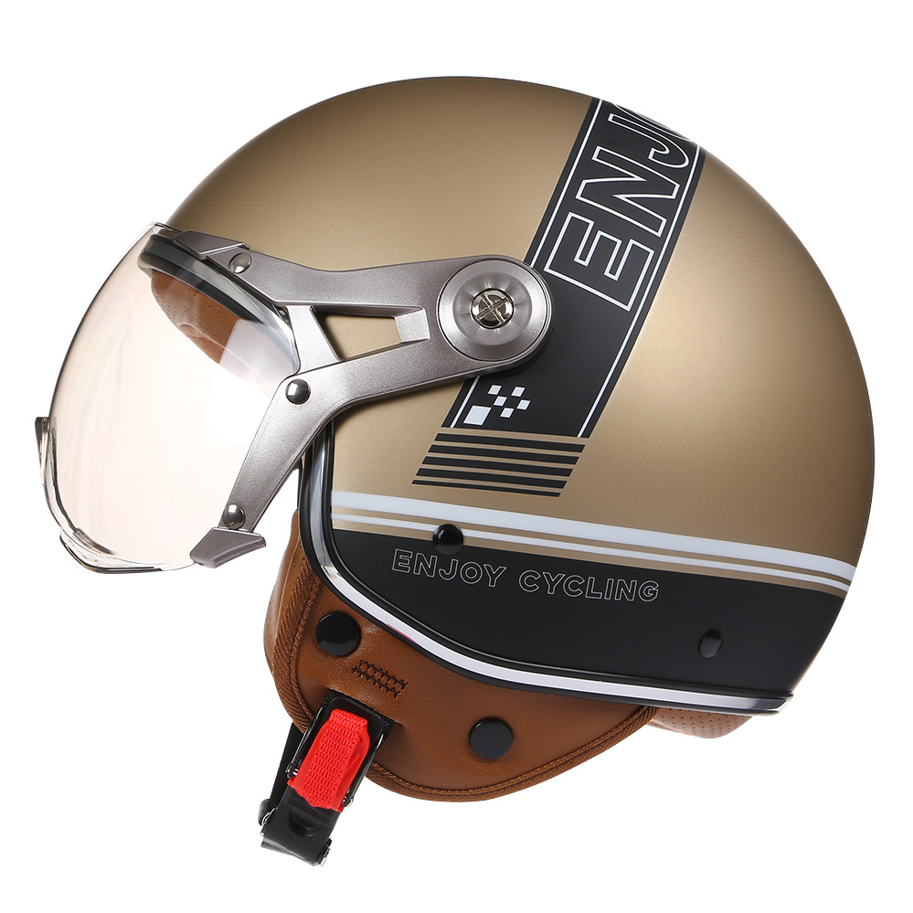 Vintage TT & COCASCOS หมวกกันน - Vintage Open Face Retro Helmet บทวิจารณ์และราคา