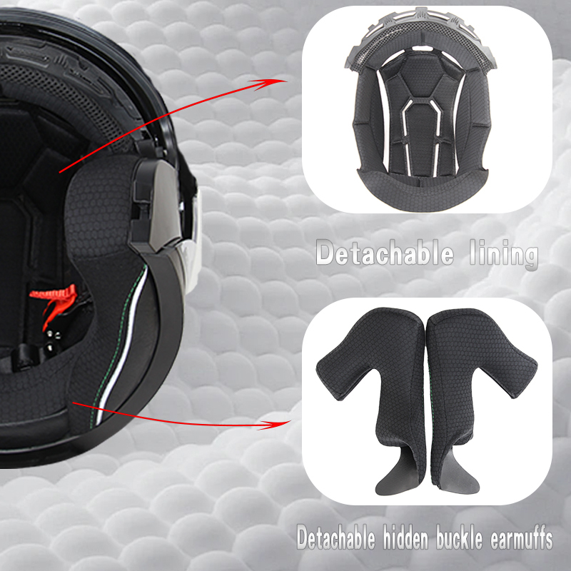 หมวกกันน็อคแบบเปิดคาง 715 รุ่น - Dual Visor Motorcycle Racing Helmet บทวิจารณ์และราคา