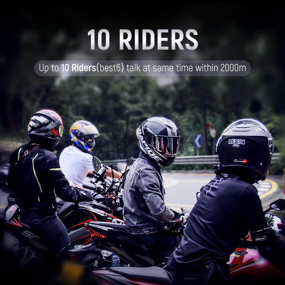Lexin ชุดหูฟังบลูทูธแบบอินเทอร - Full Face Motorcycle Helmet With Bluetooth บทวิจารณ์และราคา