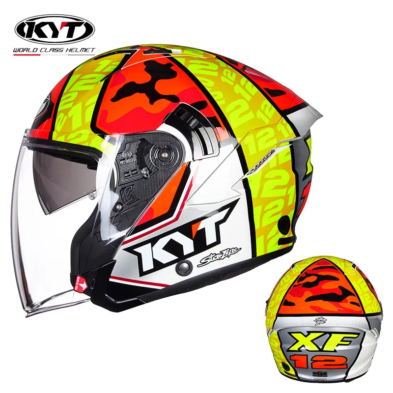 Kyt หมวกกันน็อคมอเตอร์ไซค์เจ็ท - Vintage Open Face Retro Helmet บทวิจารณ์และราคา