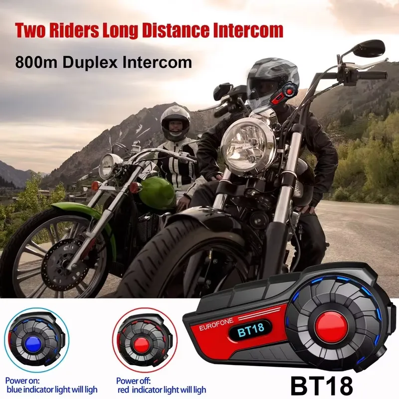 BT18 อินเตอร์คอมสำหรับหมวกกันน - Motorcycle Helmets บทวิจารณ์และราคา