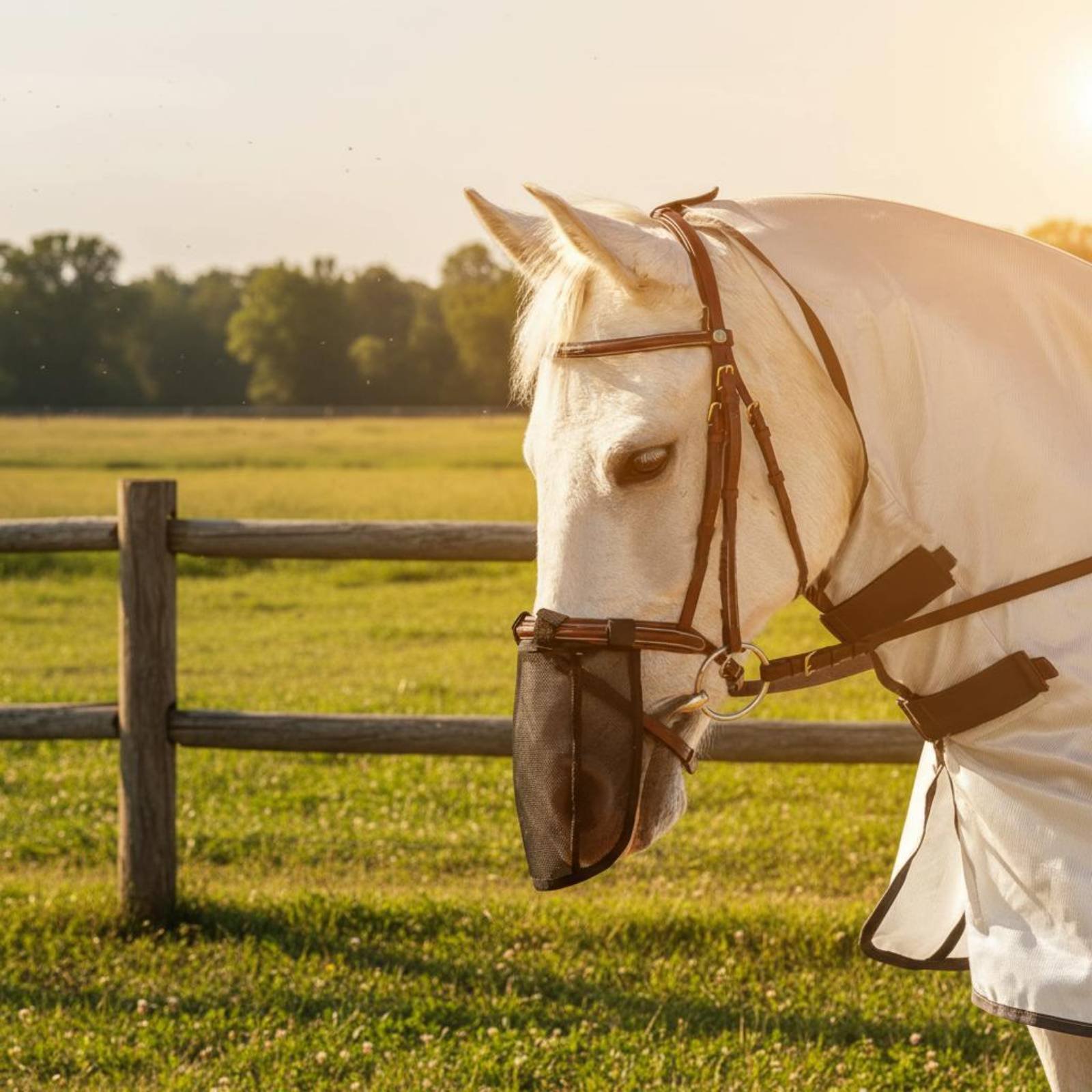 ที่ครอบจมูกม้าแบบตาข่าย แข็งแร - Riding Gear บทวิจารณ์และราคา