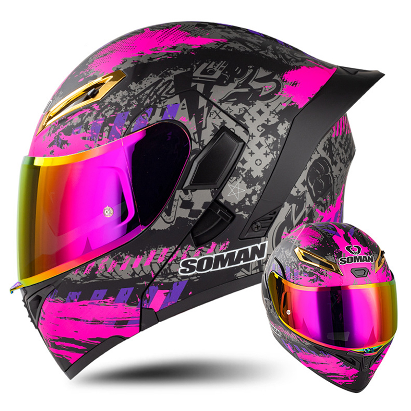 หมวกกันน็อคมอเตอร์ไซค์สำหรับผู - Modular Flip Up Motorcycle Helmet Dot Approved บทวิจารณ์และราคา