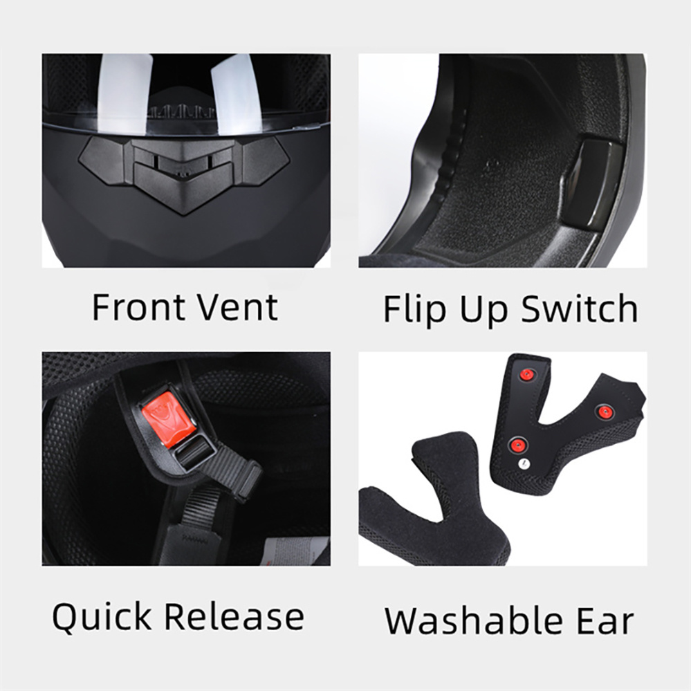 Modular หมวกกันน็อครถจักรยานยน - Motorcycle Helmet Inner Sun Visor Lens บทวิจารณ์และราคา