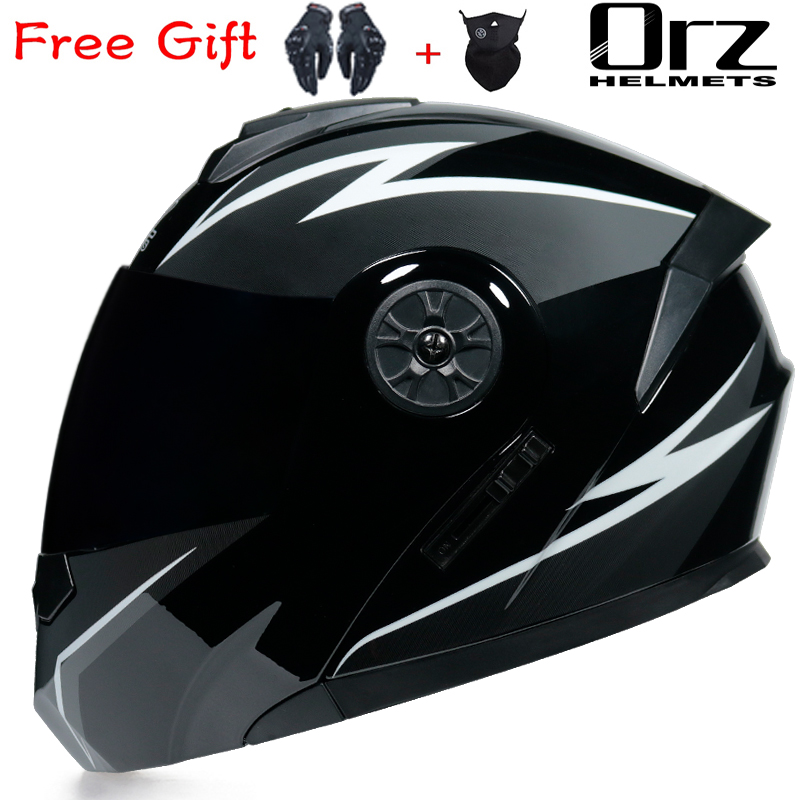 หมวกกันน็อคมอเตอร์ไซค์แบบพลิกไ - Modular Flip Up Motorcycle Helmet Dot Approved บทวิจารณ์และราคา