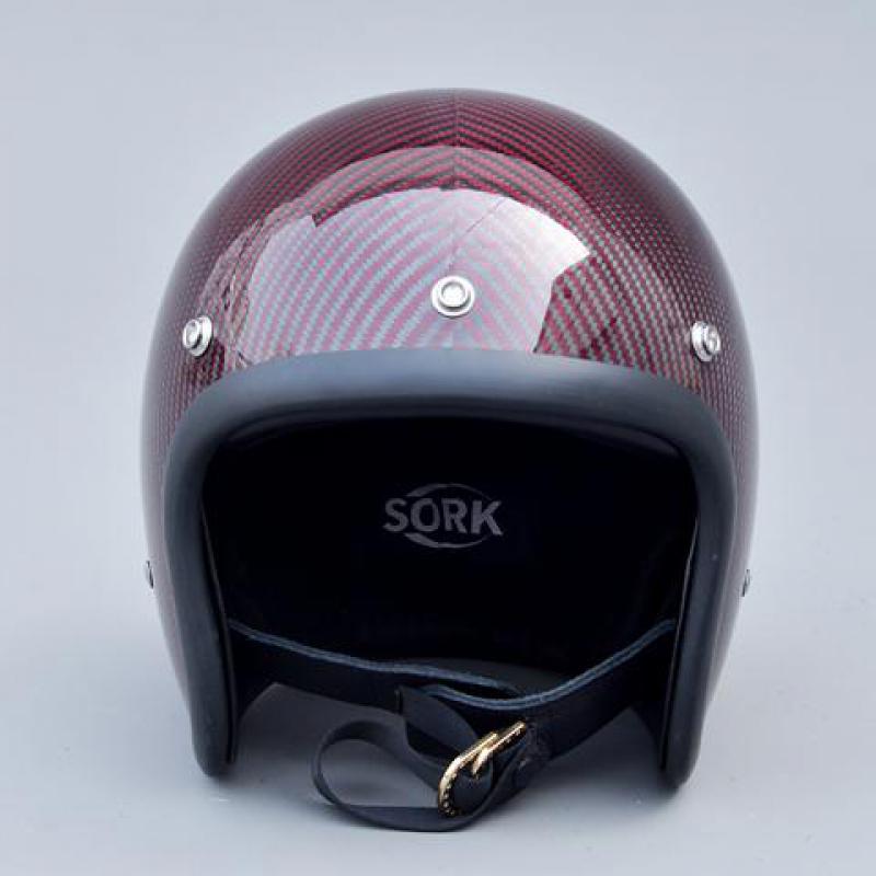 หมวกกันน็อกเปิดหน้าแบบคลาสสิกค - Carbon Fiber Lightweight Motorcycle Helmet บทวิจารณ์และราคา
