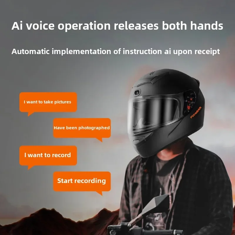AI Intelligence หมวกกันน็อคมอเ - Full Face Motorcycle Helmet With Bluetooth บทวิจารณ์และราคา