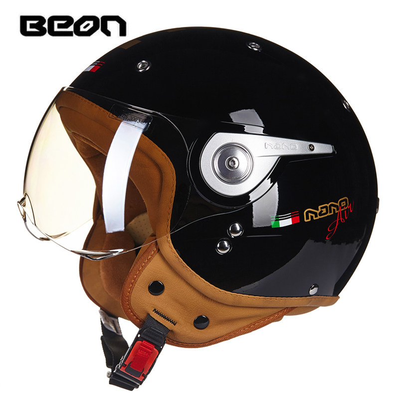 BEON B-110 moto รีไซเคิลหมวกกั - Vintage Open Face Retro Helmet บทวิจารณ์และราคา