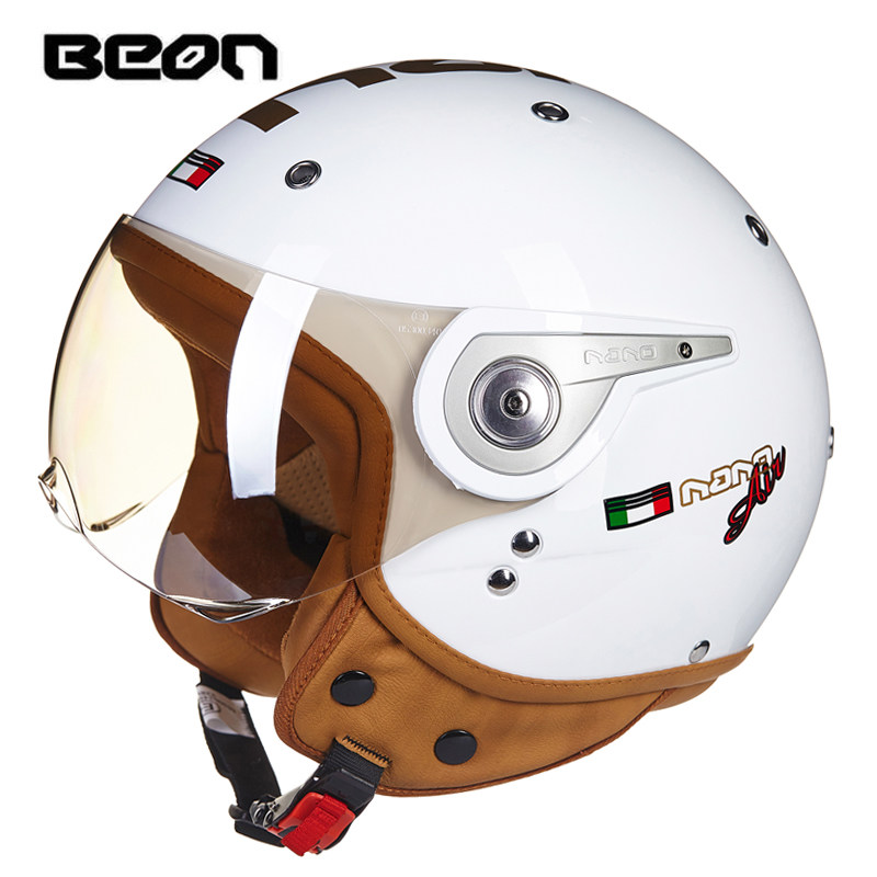 BEON B-110 moto รีไซเคิลหมวกกั - Vintage Open Face Retro Helmet บทวิจารณ์และราคา
