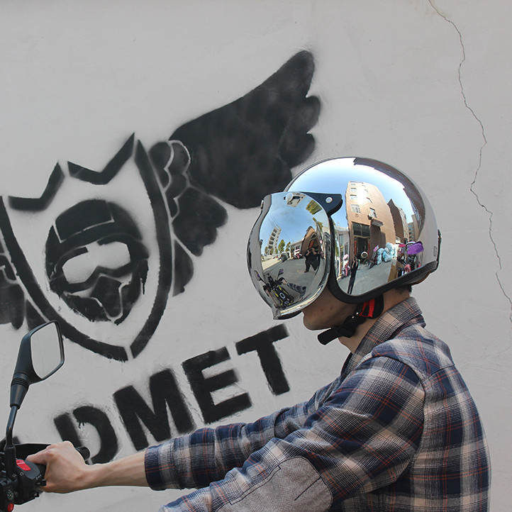 เปิดหมวกกันน็อครถจักรยานยนต์ V - Vintage Open Face Retro Helmet บทวิจารณ์และราคา