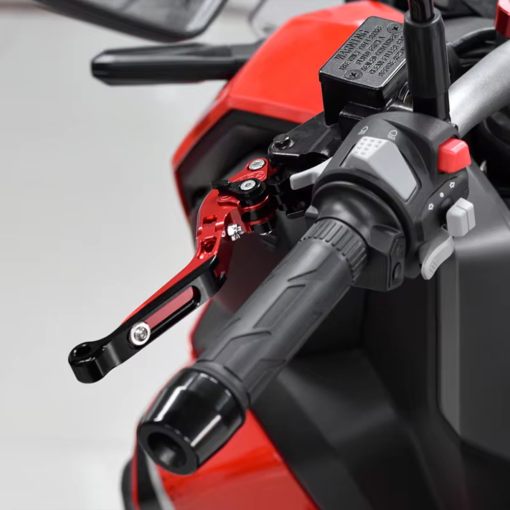 อุปกรณ์ตกแต่งรถมอเตอร์ไซค์สำหร - Cnc Aluminum Adjustable Brake Clutch Levers บทวิจารณ์และราคา