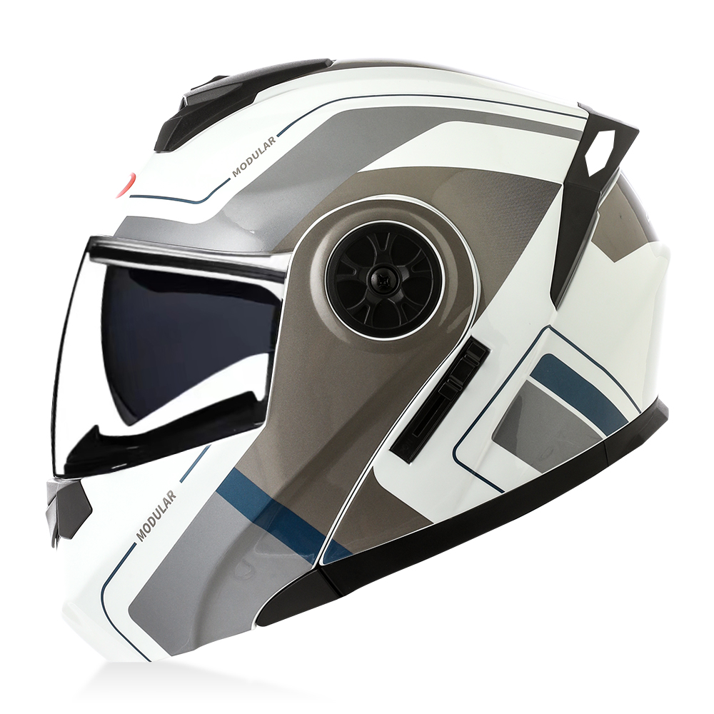 หมวกกันน็อคแบบเปิดคางคุณภาพสูง - Modular Flip Up Motorcycle Helmet Dot Approved บทวิจารณ์และราคา