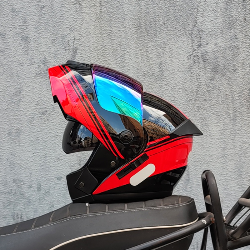 ORZ ล่าสุด DOT ได้รับการอนุมัต - Dual Visor Motorcycle Racing Helmet บทวิจารณ์และราคา