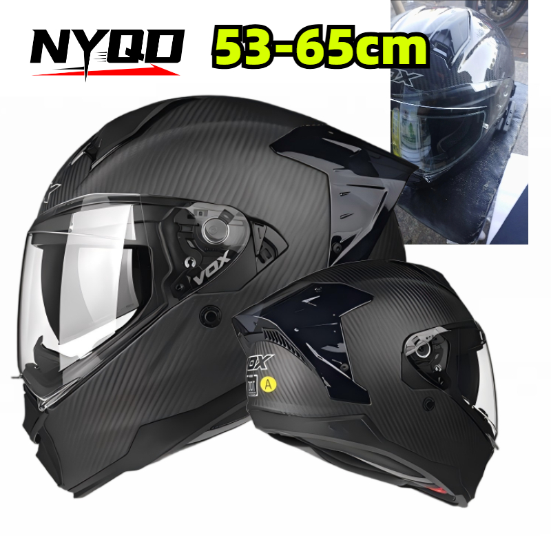 หมวกกันน็อคมอเตอร์ไซค์แบบเต็มใ - Dual Visor Motorcycle Racing Helmet บทวิจารณ์และราคา