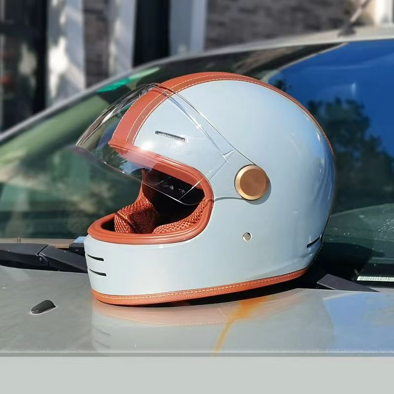 หมวกกันน็อคมอเตอร์ไซค์ Casque  - Vintage Open Face Retro Helmet บทวิจารณ์และราคา