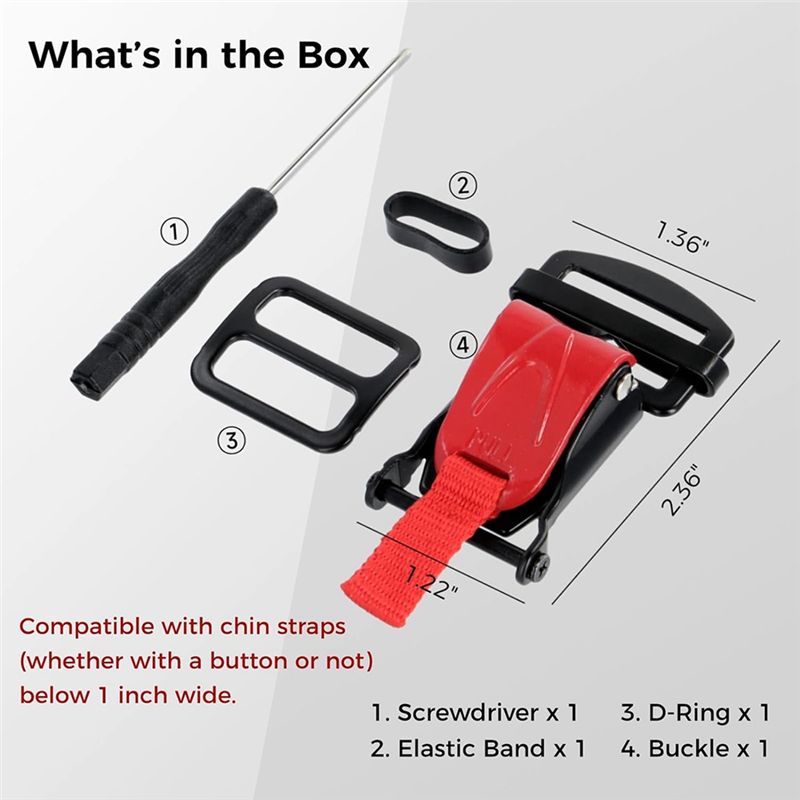 ชุดเปลี่ยนหัวเข็มขัดแบบปลดเร็ว - Quick Release Buckle Motorcycle Helmet บทวิจารณ์และราคา