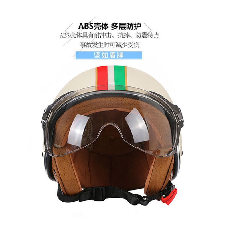 หมวกกันน็อคแบบเปิดหน้า 3/4 สไต - Vintage Open Face Retro Helmet บทวิจารณ์และราคา
