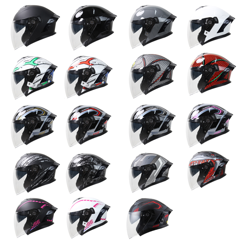 หมวกกันน็อคแบบเต็มใบ 715-Motor - Dual Visor Motorcycle Racing Helmet บทวิจารณ์และราคา