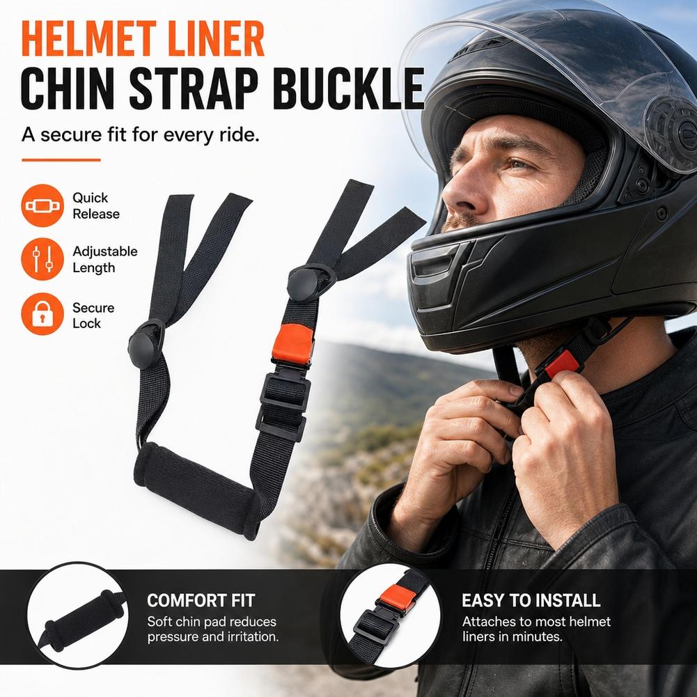 สายรัดคางหมวกกันน็อคมอเตอร์ไซค - Quick Release Buckle Motorcycle Helmet บทวิจารณ์และราคา