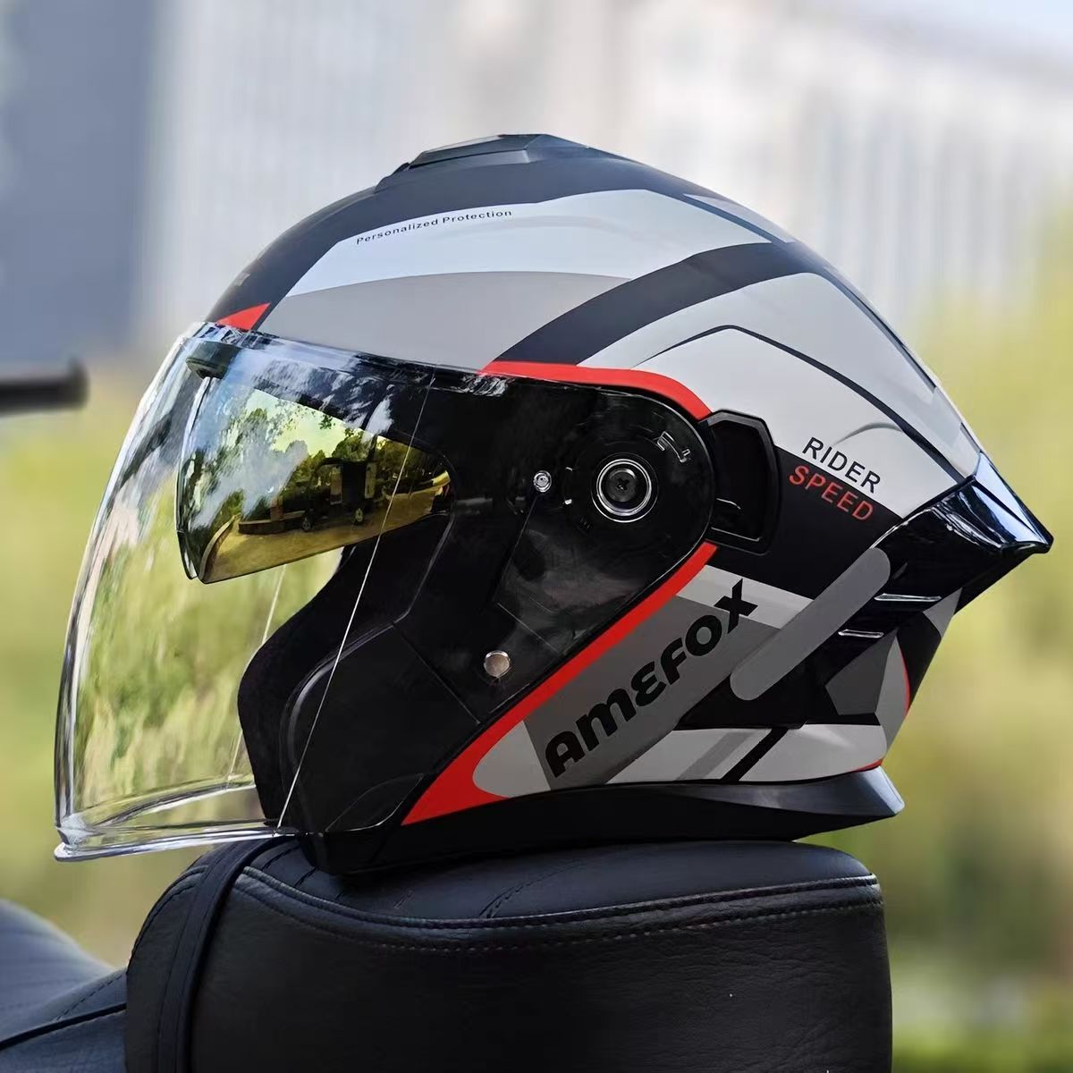 หมวกกันน็อคแบบเปิดหน้า 3/4 ทรง - Motorcycle Helmet Inner Sun Visor Lens บทวิจารณ์และราคา